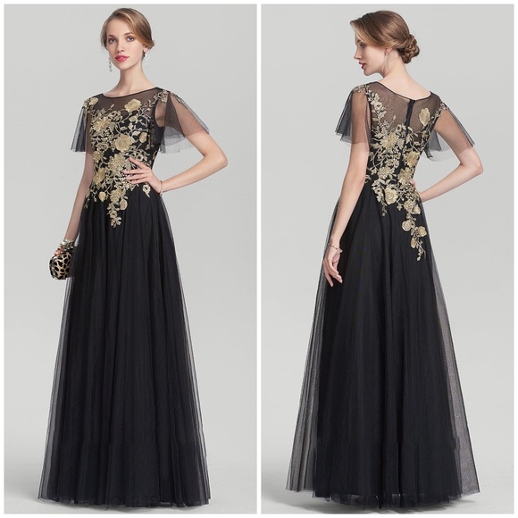 JJs House Dresses Jjs House Tulle Aline Black Gown Dress Bride
